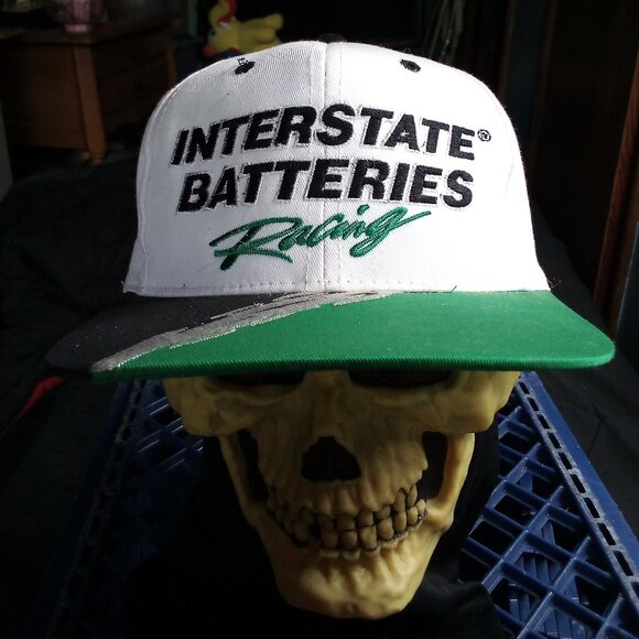 Deadstock Vintage Interstate Batteries Racing Bobby Labonte NASCAR Snap Hat - Picture 1 of 7